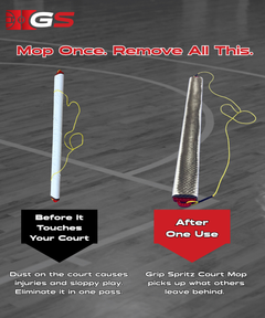 Grip Spritz Basketball Court Mop | Complete Court Cleaning System