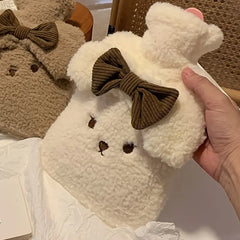 Detachable Washable Cute Plush Hot Water Bag (1pc)