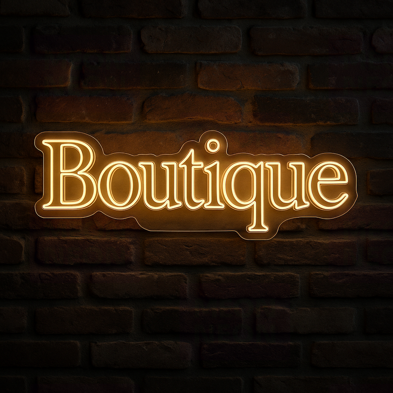 Boutique Elegance LED Neon Sign