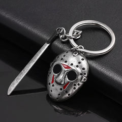 Jason Mask Alloy Car Keychain - Creative Pendant Gift
