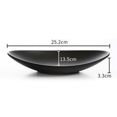 Frosted Porcelain Sushi Plate