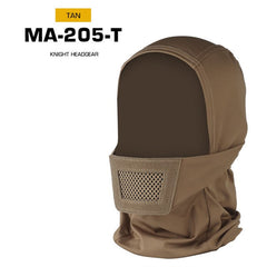 Men's Airsoft Mask, also a balaclava, for paintball, hunting, cycling. Knight style, full face protection.