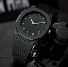 Men's Retro Arabic Digital Quartz Watch