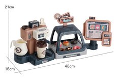 Simulation Sound and Light Water Coffee Machine – Candy-Themed Play Kitchen Toy