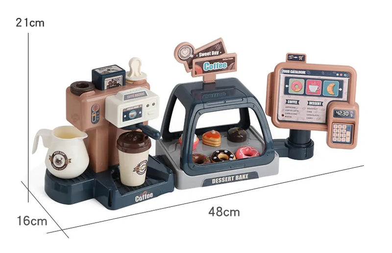 Simulation Sound and Light Water Coffee Machine – Candy-Themed Play Kitchen Toy