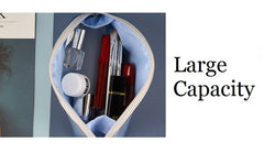Waterproof Shell Makeup Pouch in Gradient Blue Color