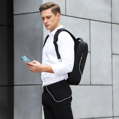 Lightweight Men's 16-Inch Solid Color Computer Backpack