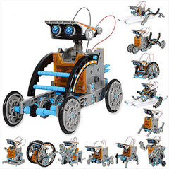 12-in-1 Solar Powered DIY Toy Car