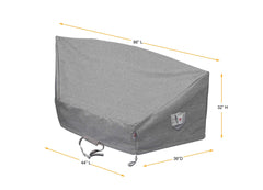 Premium Heavy-Duty Circular Sofa Cover - 3-Layer Water & UV-Resistant, Platinum Series, 86''/44''Wx36''Dx32''H for Outdoor Patio Furniture