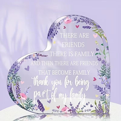 Heart Acrylic Table Decor – Mother's & Father's Day