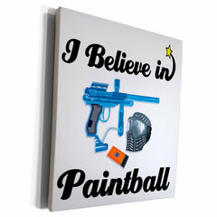 3dRose I Believe In Paintball - Museum Grade Canvas Wrap (cw_105399)