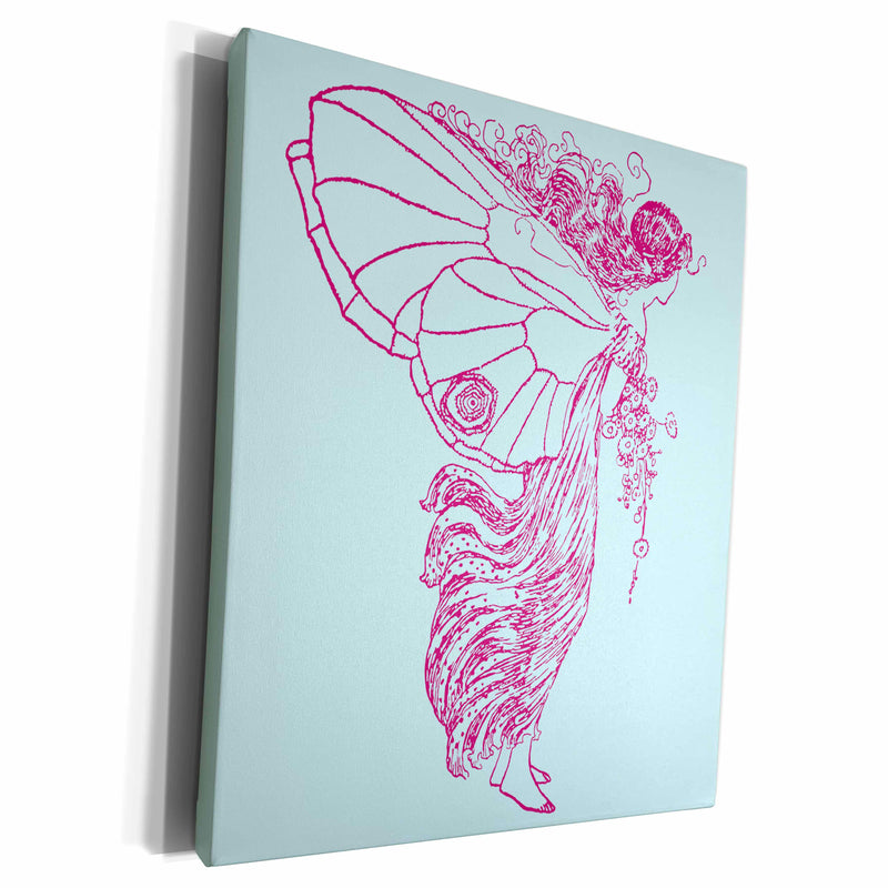 3dRose Beautiful Intricate Butterfly Wings Fairy Faerie... - Museum Grade Canvas Wrap (cw_116365)
