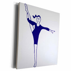 3dRose Gymnastics - The Gymnast - Museum Grade Canvas Wrap (cw_3129)