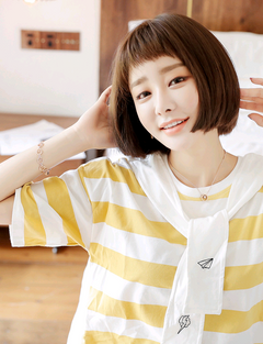 New Women's Bobo Wig - Realistic Short Straight Hair