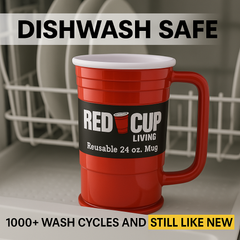 24oz Reusable Plastic Beer Mugs
