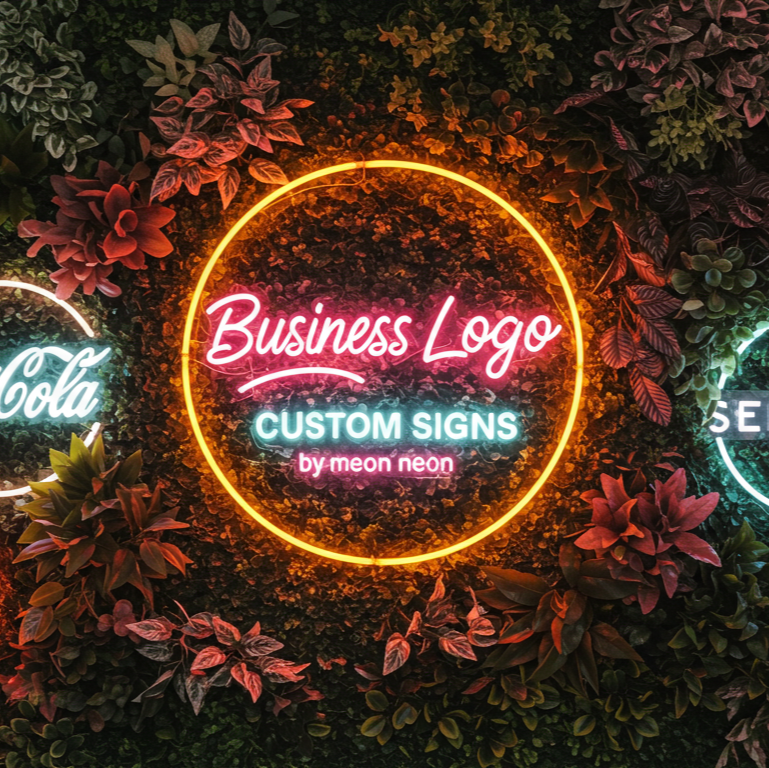 Custom Business Logo LED Neon Sign | Store Front Signs | Business Signage