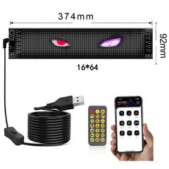 USB Car Flexible Bluetooth LED Display