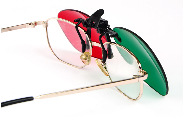 Color Blind Glasses with Clip-On Frames for Nearsightedness