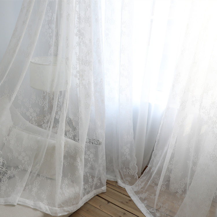 Korean Lace Sheer Curtain with Wave Design (Wholesale)