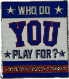 USA Hockey Miracle on Ice 1980 Official Who Do You Play For Collectors Pin