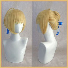 Fate Saber Long Wig for Cosplay - Hairpiece Included