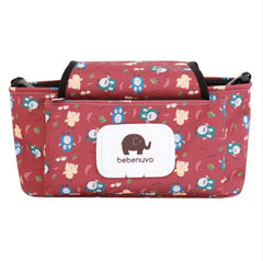 Print Strollers Baby Trolley Bag with Detachable Handbag Multifunctional Baby Stroller Organizer Pram Buggy Cart Hanging Bag XV2