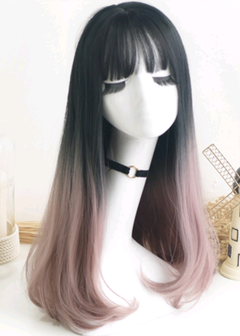 Fashionable Long Straight Wig with Air Bangs