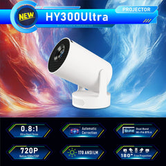 Ultra Short Throw 4K Mini Projector HY300