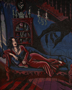 Inheritance - Haunted House Woven Blanket