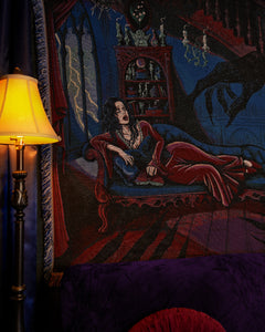 Inheritance - Haunted House Woven Blanket