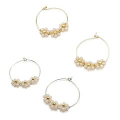 Daisy gold earrings