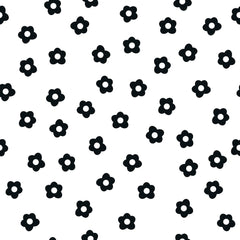 Daisy Dot (Black) Wallpaper