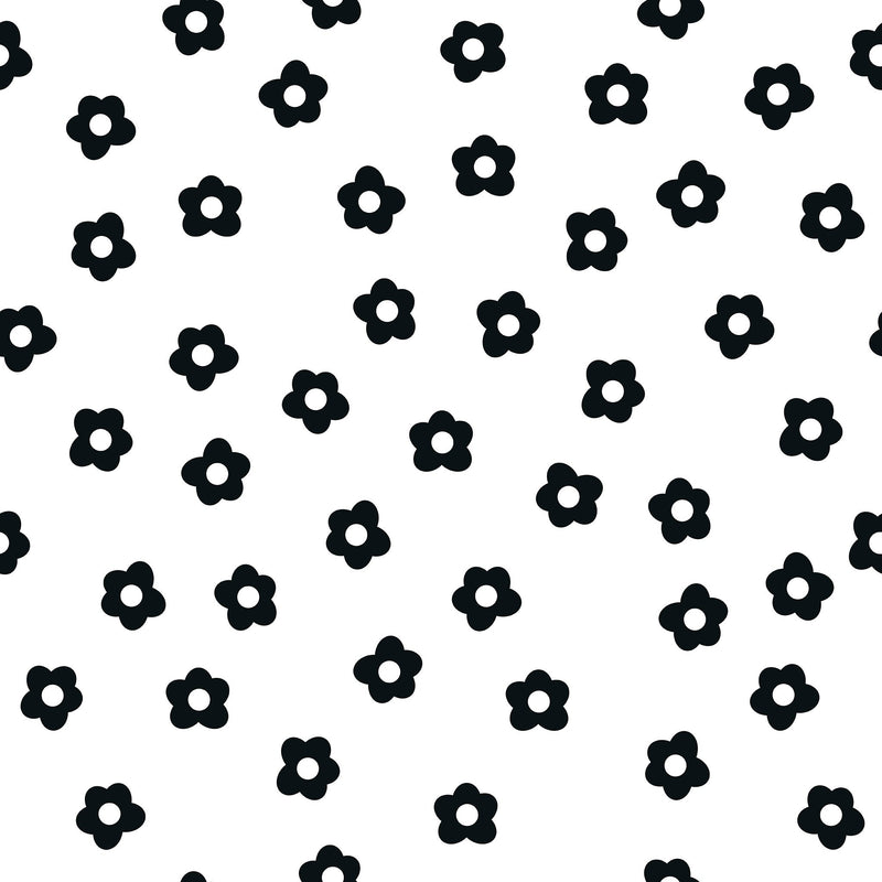 Daisy Dot (Black) Wallpaper