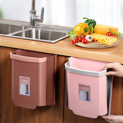 Creative Wall-Mounted Foldable Trash Can for Home