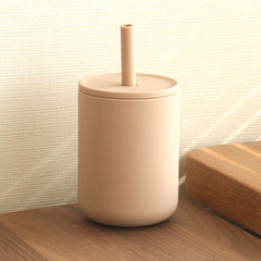 Silicone No-Spill Baby Cup with Straw