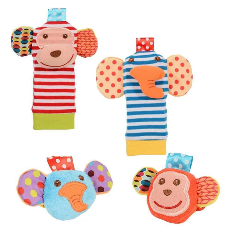 Baby Cartoon Animal Wrist Bell Socks Suit
