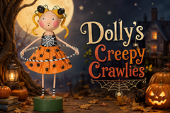Dolly's Creepy Crawlies Halloween Figurine by Lori Mitchell — 6.5-Inch Poly Resin Collectible