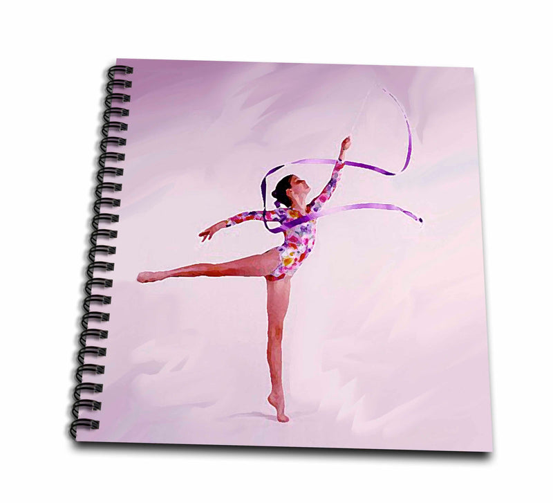 3dRose Gymnastics - Gymnastic Exercise - Drawing Books (db_3130)