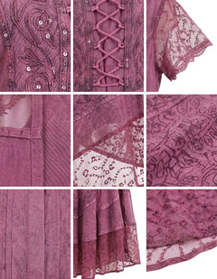Sakkas Marigold Embroidered Fairy Dress