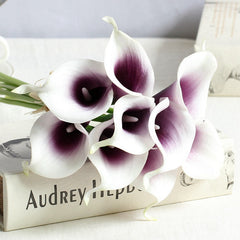 PU Mini Calla Lily Bouquet for Wedding Decoration