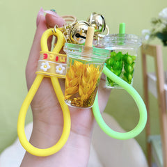 Exquisite Acrylic Wheat Ear Keychain Pendant Jewelry