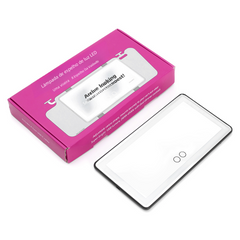 Car Makeup Mirror with LED Light and Adjustable Colors