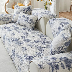 Universal Plant Print Sofa Cover Fabric Piece