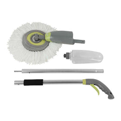 360° Rotating Spray Mop with Aluminum Alloy Bucket