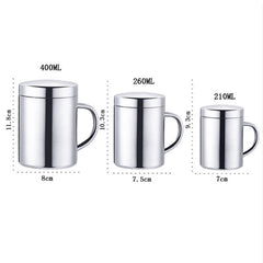 Double Wall Stainless Steel Travel Coffee Mug with Lid