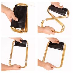 Portable Aluminum Folding Camping Stool for Outdoors