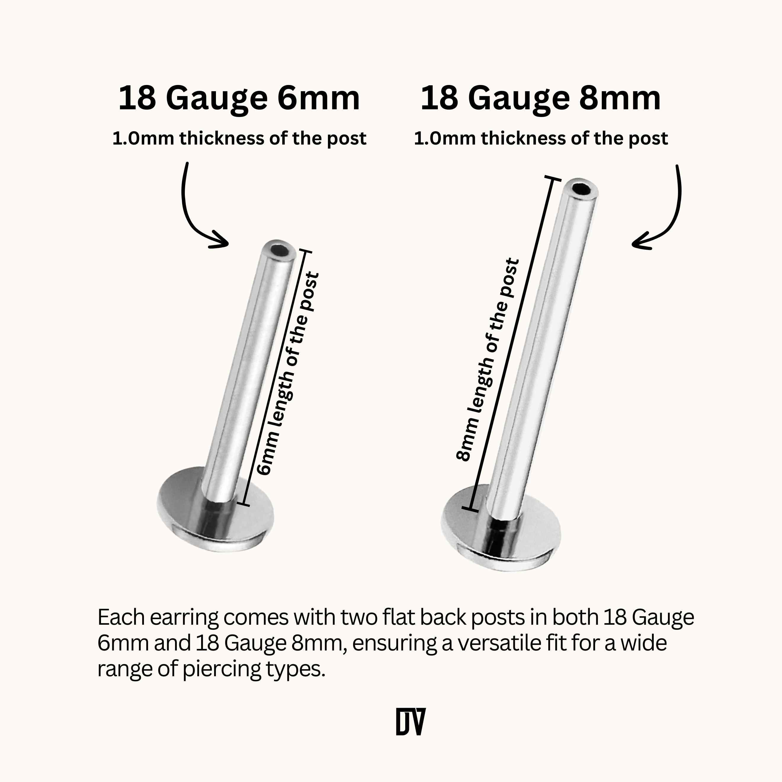 Diamond Shaped Pink CZ Bar Threadless Labret Titanium Flat Back Earring
