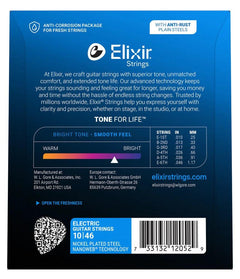 Elixir 12052 Nanoweb Electric Guitar Strings - .010-.046 Light