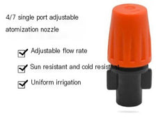 Adjustable Orange Atomizing Nozzle for Irrigation