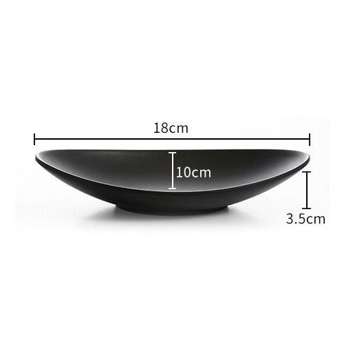 Frosted Porcelain Sushi Plate